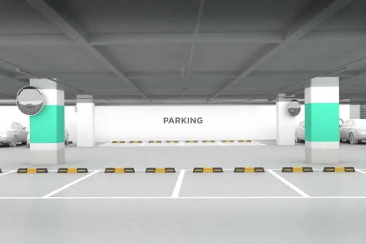 Parking-pintado-de-color-verde-por pintores profesionales Profesionales-Málaga-